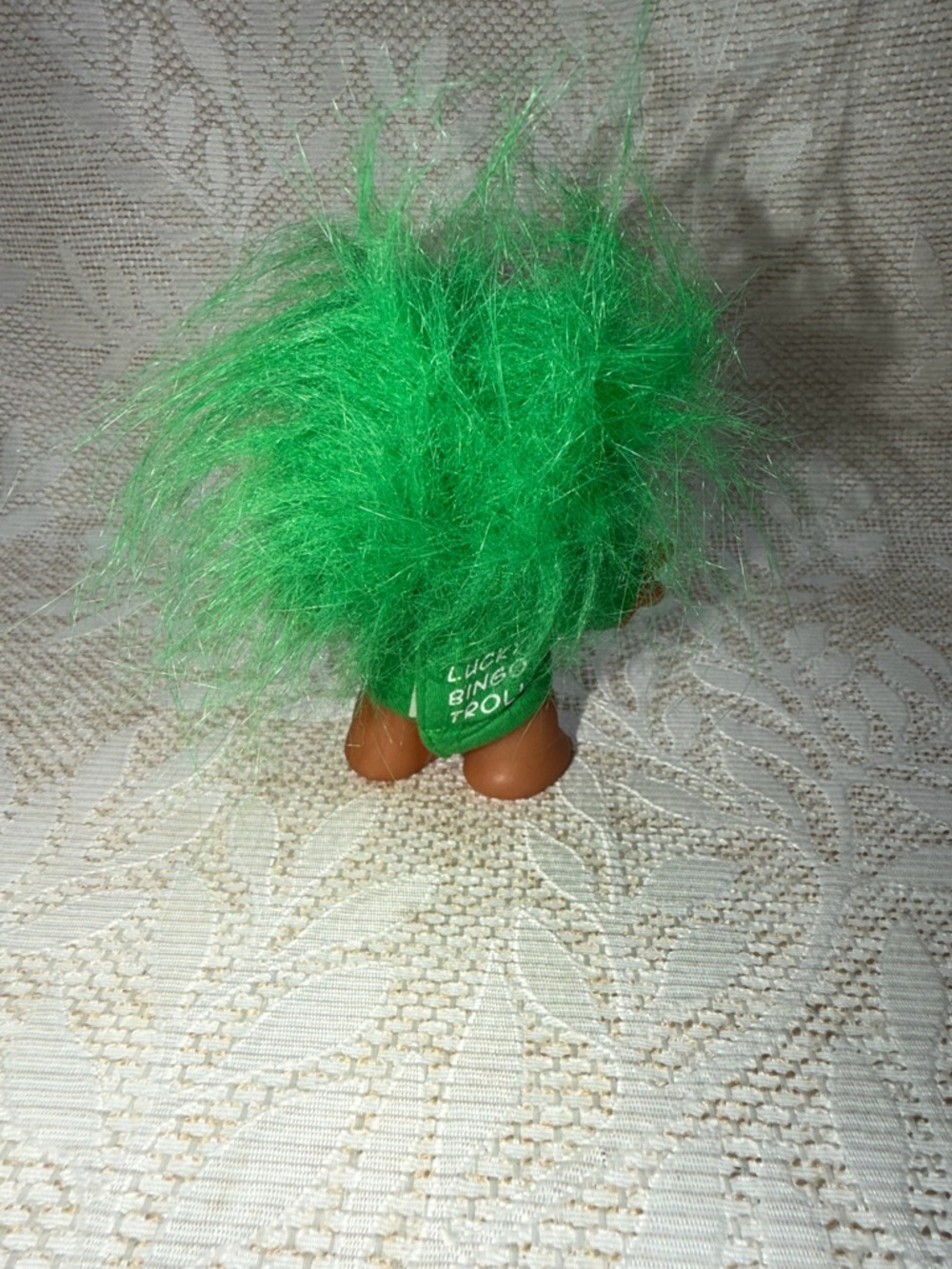 vintage 1986 Thomas Dam MY LUCKY IRISH BINGO Troll Doll - Picture 3 of 7